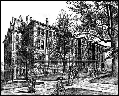 Line Drawing of St. Cecilia Motherhouse