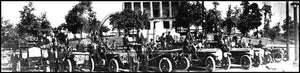 Fire Trucks in Front of State Capitol