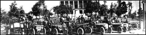 Fire Trucks in Front of State Capitol