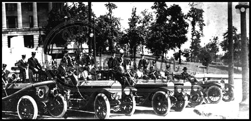 Fire Trucks in Front of State Capitol