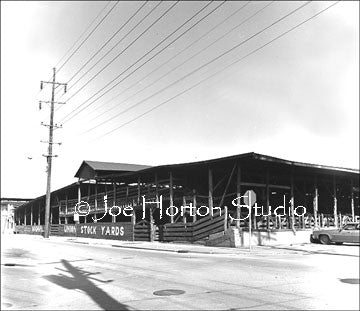 Nashville Stock-yards, circa 1975 - Full view of corrals
