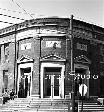 Nashville Stock-yards - close up of the front of the building