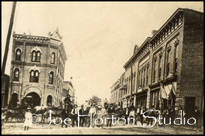 Main Street, Johnson City, TN - Gathering of Townspeople