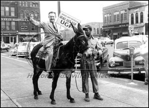 Beverly Briley on a Mule