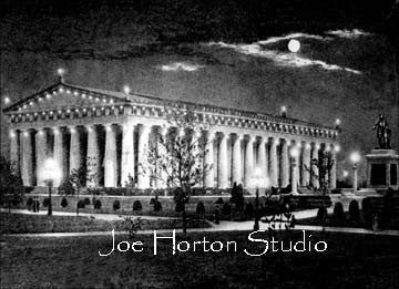 Parthenon At Night