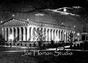 Parthenon At Night