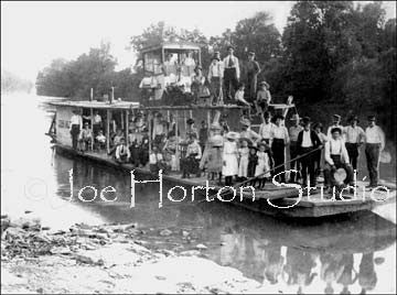 Float Boat on the River