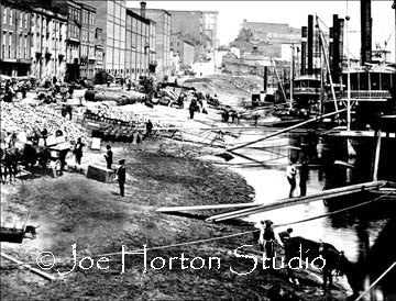 Nashville Wharf with Horse in Water