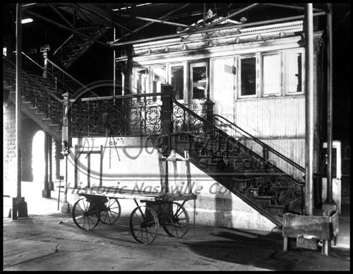Baggage Cart Inside Union Station Shed