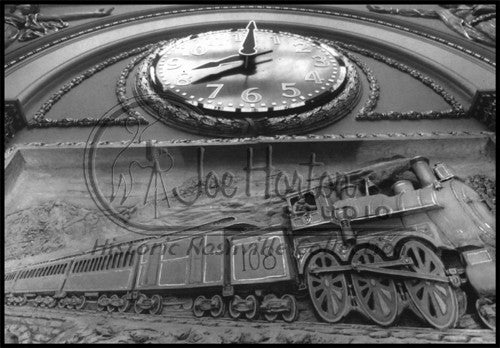 Closeup of Union Station's Interior Clock