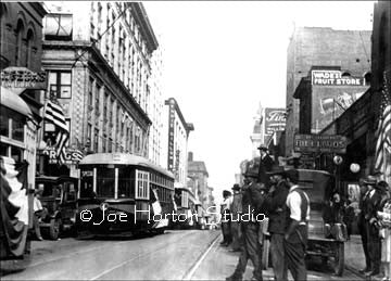Electric Streetcar down Church Street