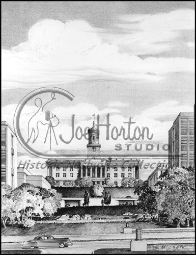 Tennessee State Capitol Drawing