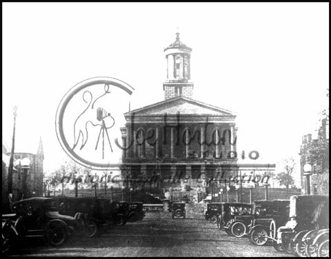 State Capitol with Old Cars